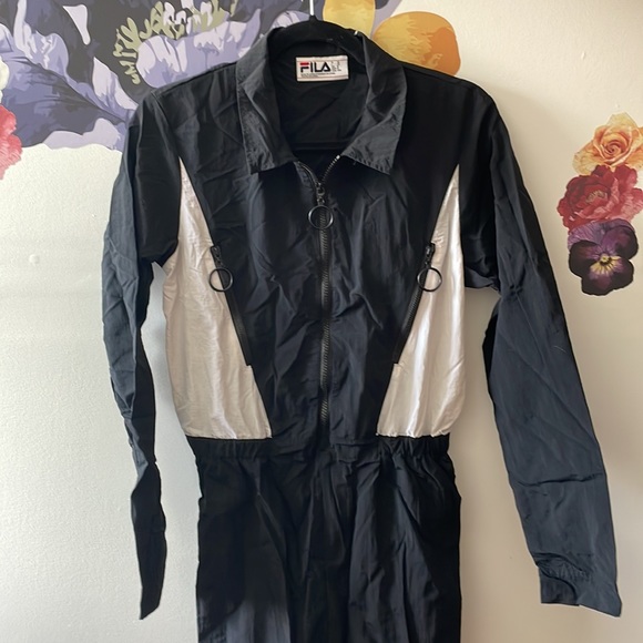 Fila Black and White Jumpsuit Sz M - Picture 1 of 4
